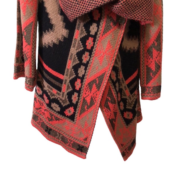 Rachel Roy Wanderer Bohemian Long Line Sweater Size L - Picture 4 of 6